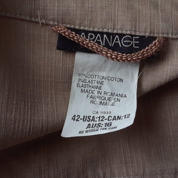 Vintage Cotton Blazer Jacket Size 12 - Picture 4 of 6